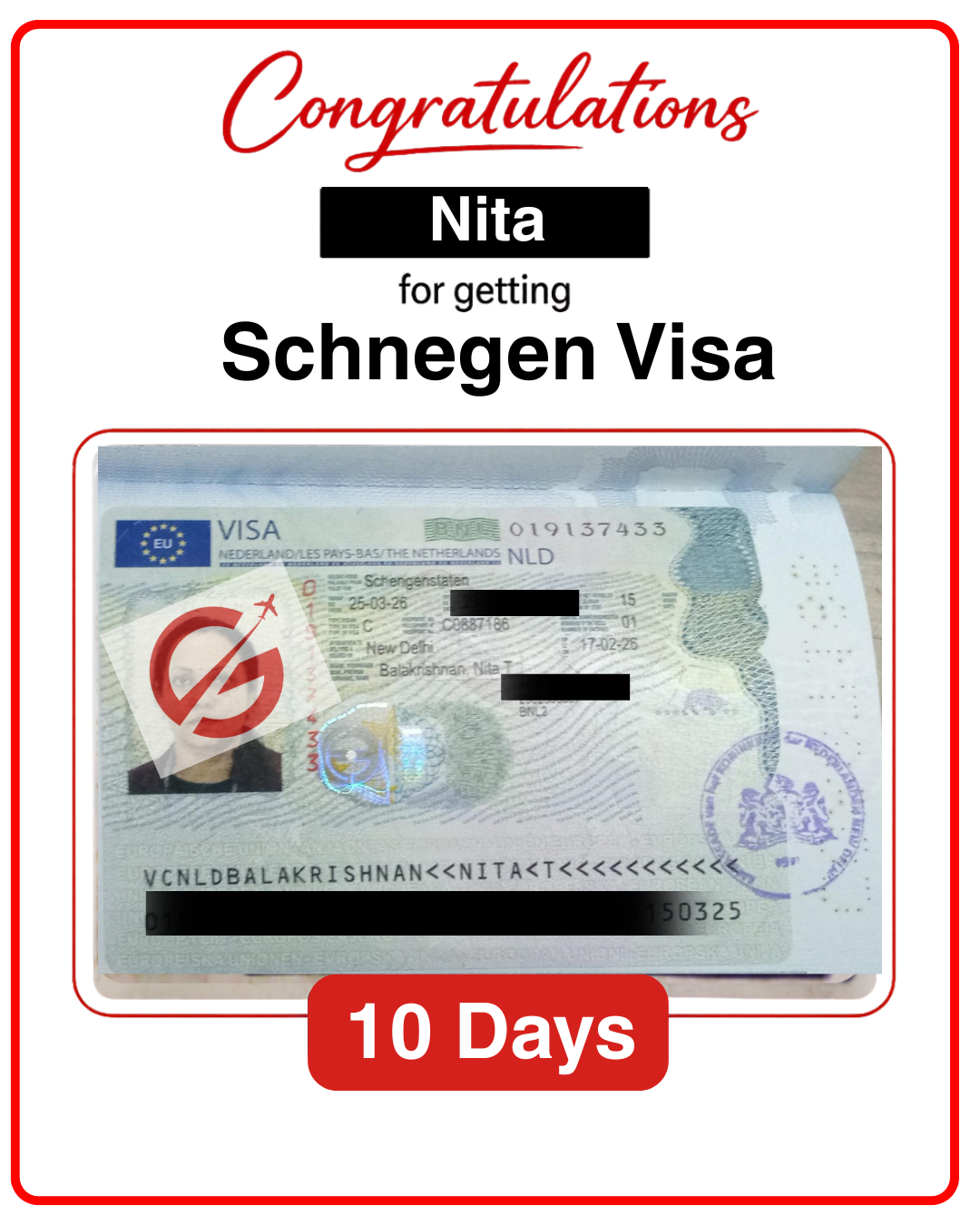 Visa Approval Nita