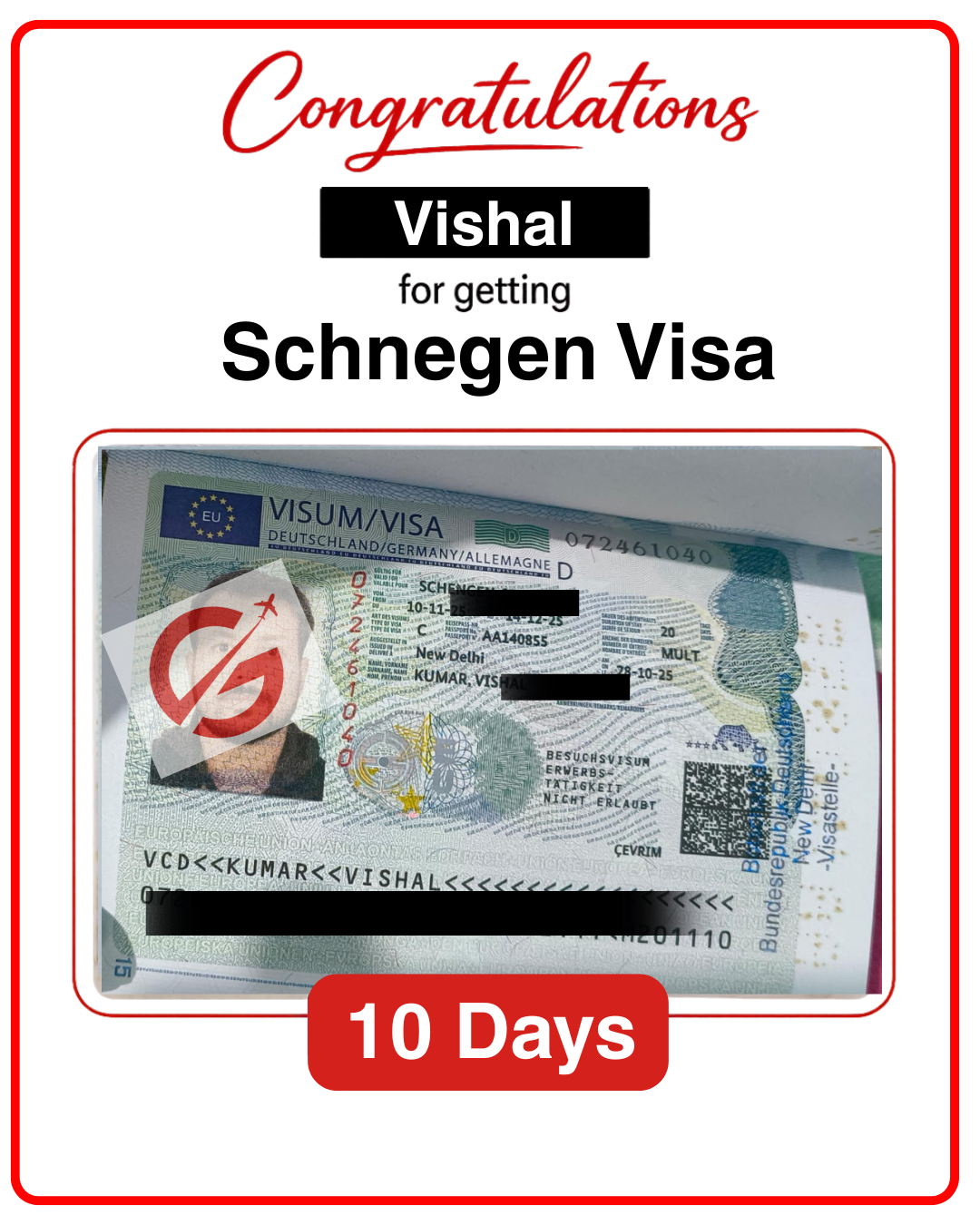 Visa Approval Vishal