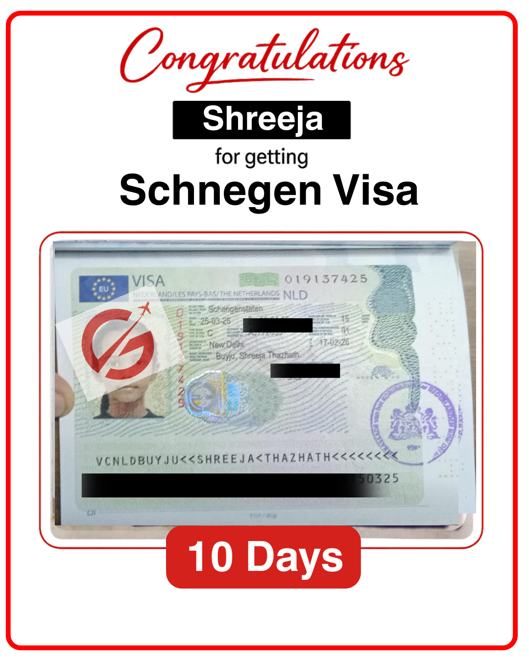Visa Approval shreeja